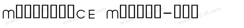 MalstockCE Medium字体转换